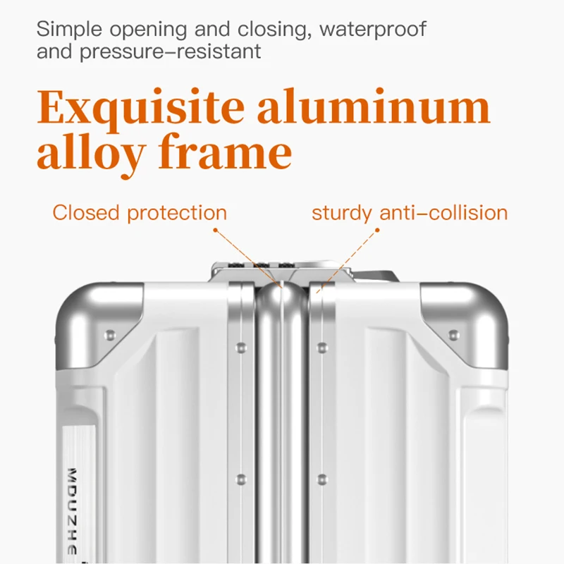 Piccolo bagaglio a mano da donna, custodia da viaggio con password per aereo da 18 pollici; valigia trolley da uomo da 16 pollici, ultraleggera