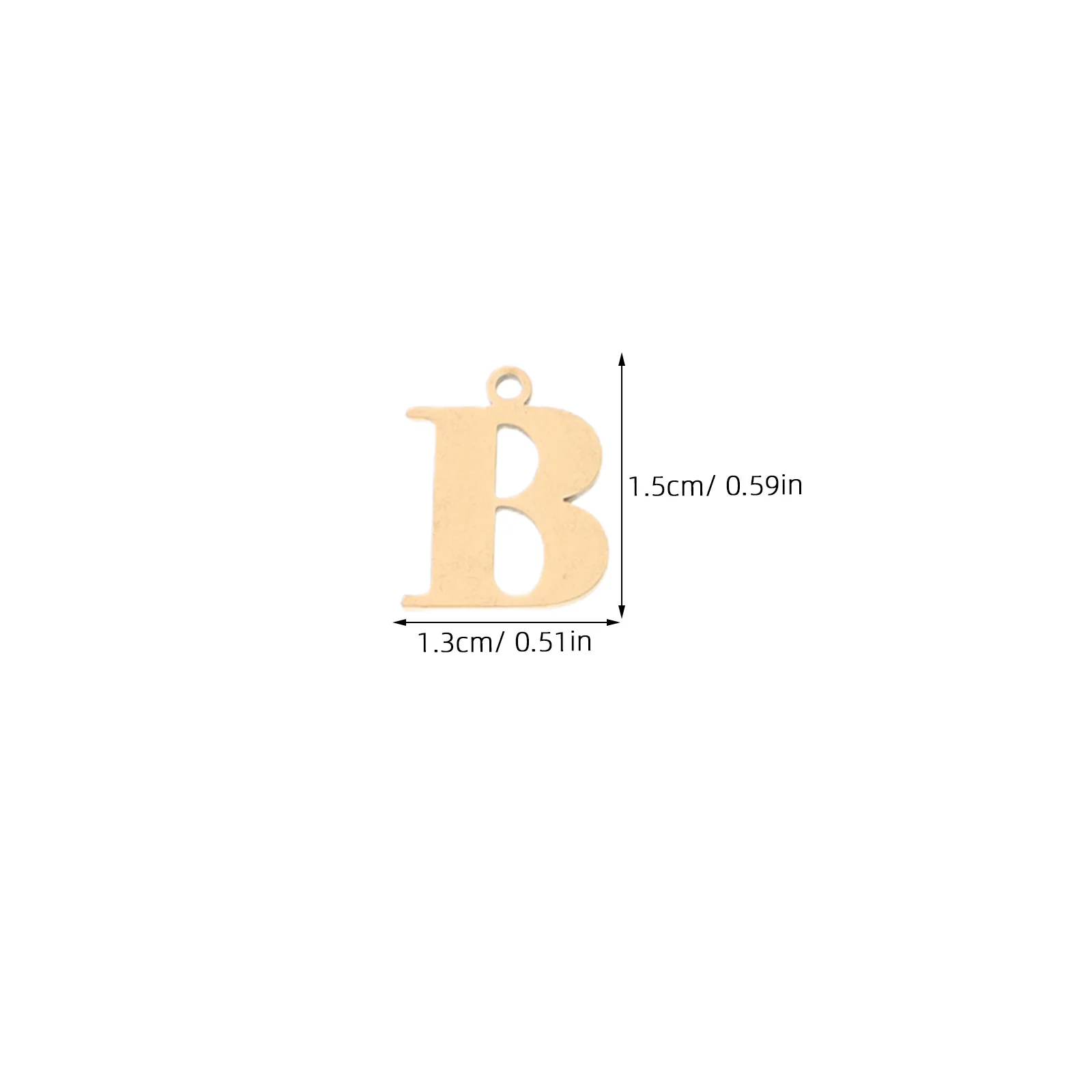 26Pcs Stainless Steel Alphabet Letter Charms DIY Jewelry Pendants for Necklaces Bracelets Keychains Words Dangle Charms Pendant