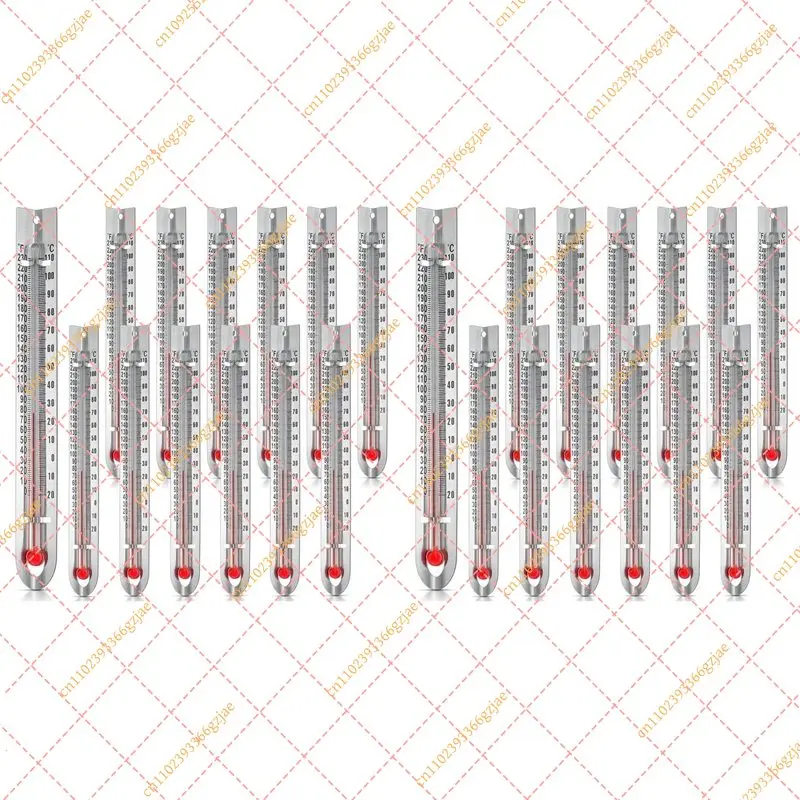 FY XB-48 Pcs V Shaped, Dual-Scale Science Thermometers, Mercury-Free Lab Thermometer For Student School Supplies