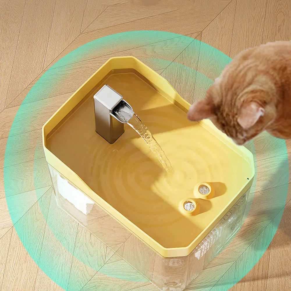 Cat Water Dispenser with Pump Water Filter Silent Anti-Dry Burning Automatic Recirculating Pet Live Water Flow Drinker