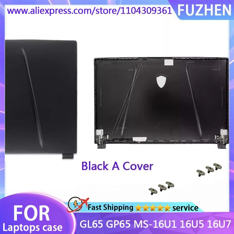 New Cover For GL65 GP65 MS-16U1 16U5 16U7 LCD Sreen Back Cover Front Bezel Palmrest Upper Top Case Bottom Hinges Cover 15.6