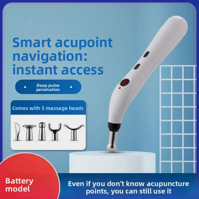 

Acupuncture Pen Electronic Acupuncture Pen Pulse Micro-electric Intelligent Pulse Electric Pull Bar, Dredging Meridian Massager