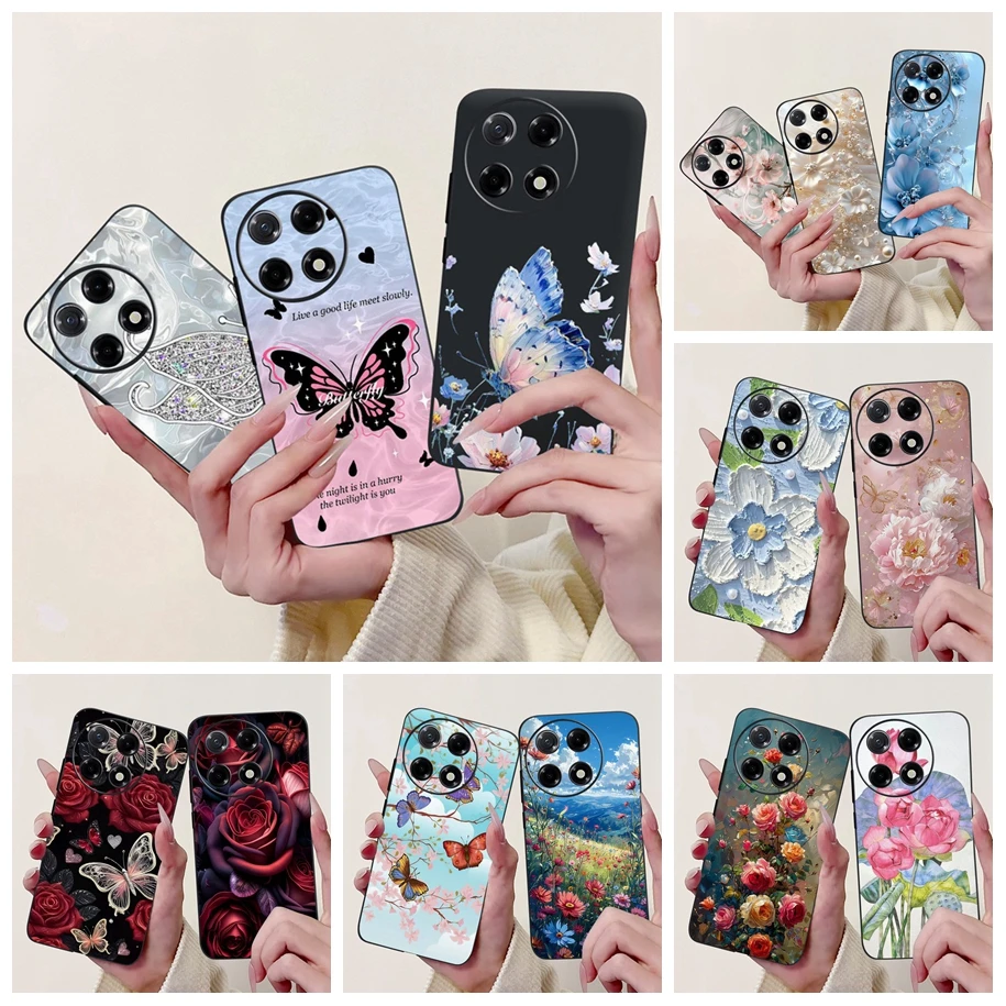 6.78" For Tecno Camon 30S Pro Case Popular Butterfly Soft Silicone Phone Cover Matte Bumper For Tecno Camon30S 30SPro CLA5 Cases
