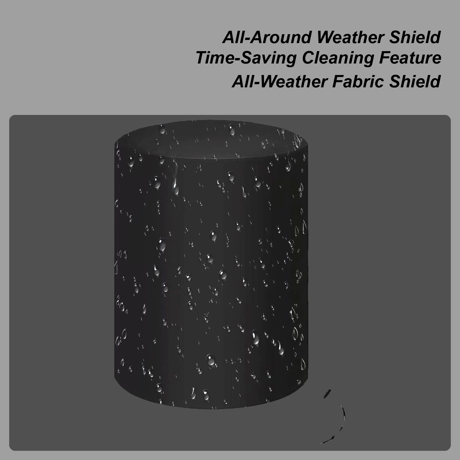 

Fire Pit Cover Round Grill Accessories with Drawstring Winter Heavy Duty Fire Pit Cover for Outside Garden Backyard Farm Patio