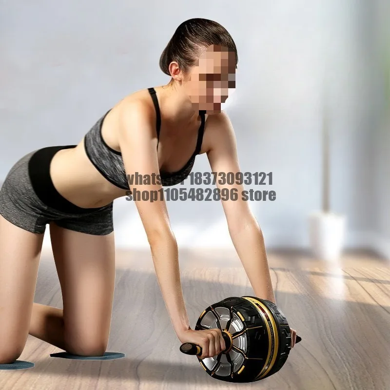 Abdominal Wheel Men's Home Fitness Equipment Abdominal Wheel Curl Automatic Rebound