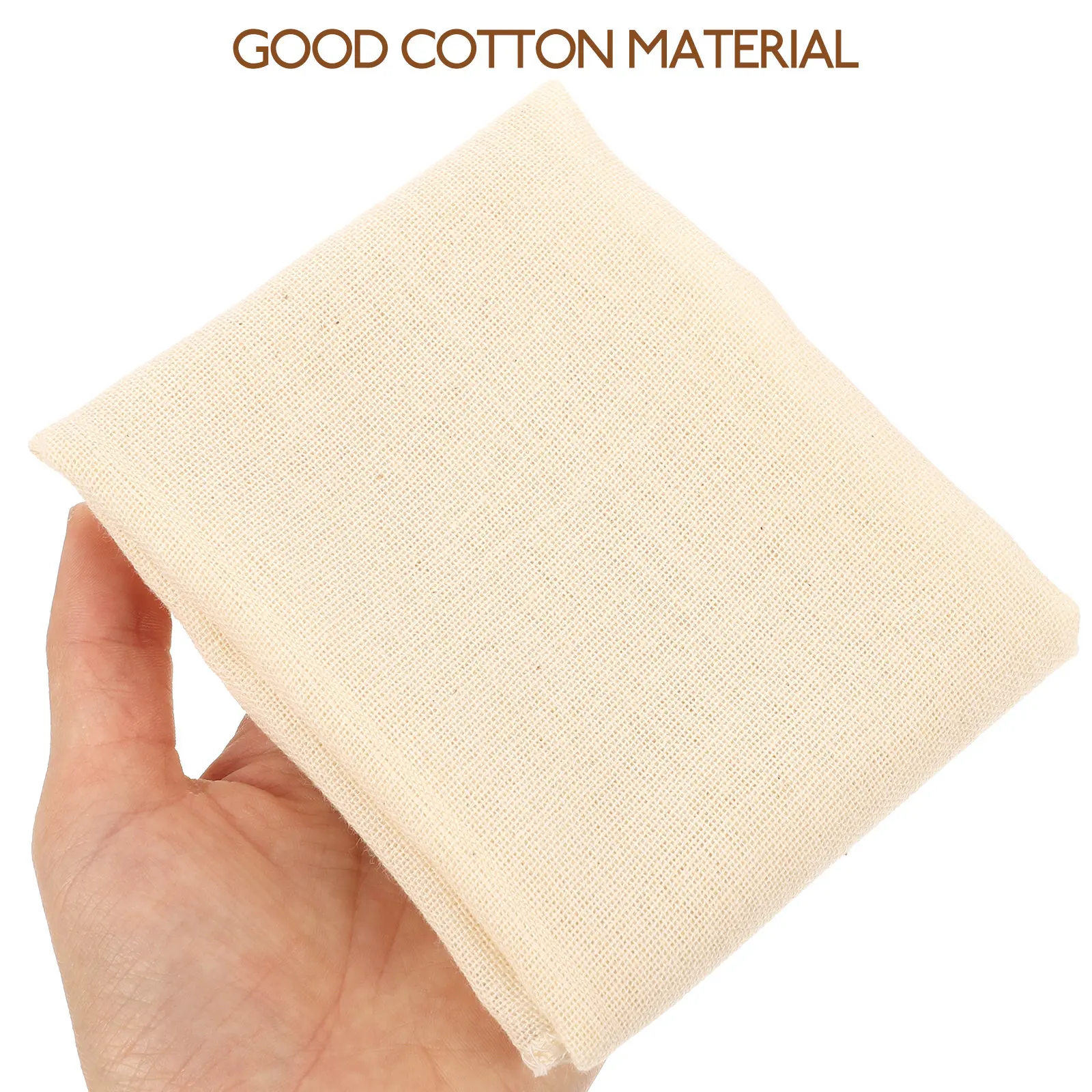 5Pcs Pure Cotton Cheesecloth Reusable Muslin Fabric Hemmed for Tofu Cheese Yogurt Almond Milk Straining Tofu Cheesecloth