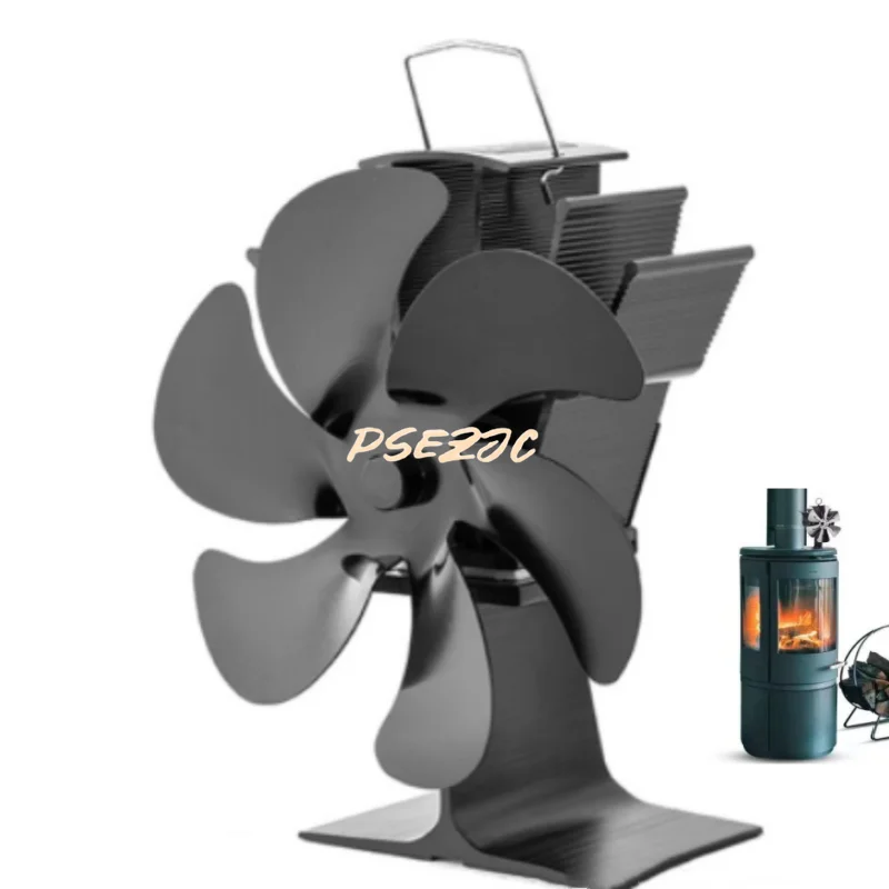 European and American Thermal Power 6-blade Fan Consumes Low Temperature and Starts A Simple and Silent Fireplace Fan