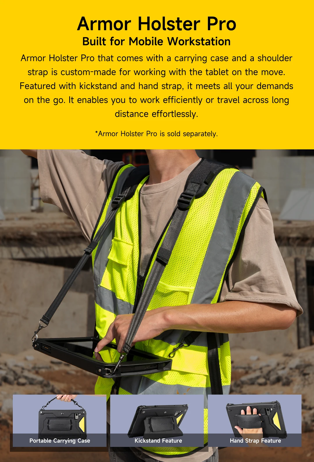 Ulefone Armor Pad 4 Ultra 5G Rugged Tablet Android 14 IP68/IP69K 11800mAh Battery Up to 16GB+256GB 10.36" LED Light