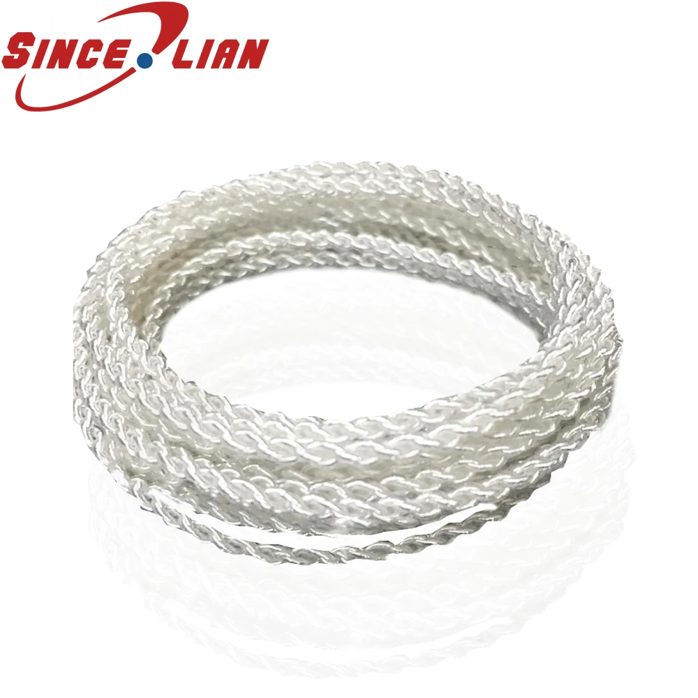 Single Crystal Copper Wire 7N Silver Wire Earphone Upgrade Wire DIY Fever Grade Silver Wire 4 Strand Weave 76 Core Cable