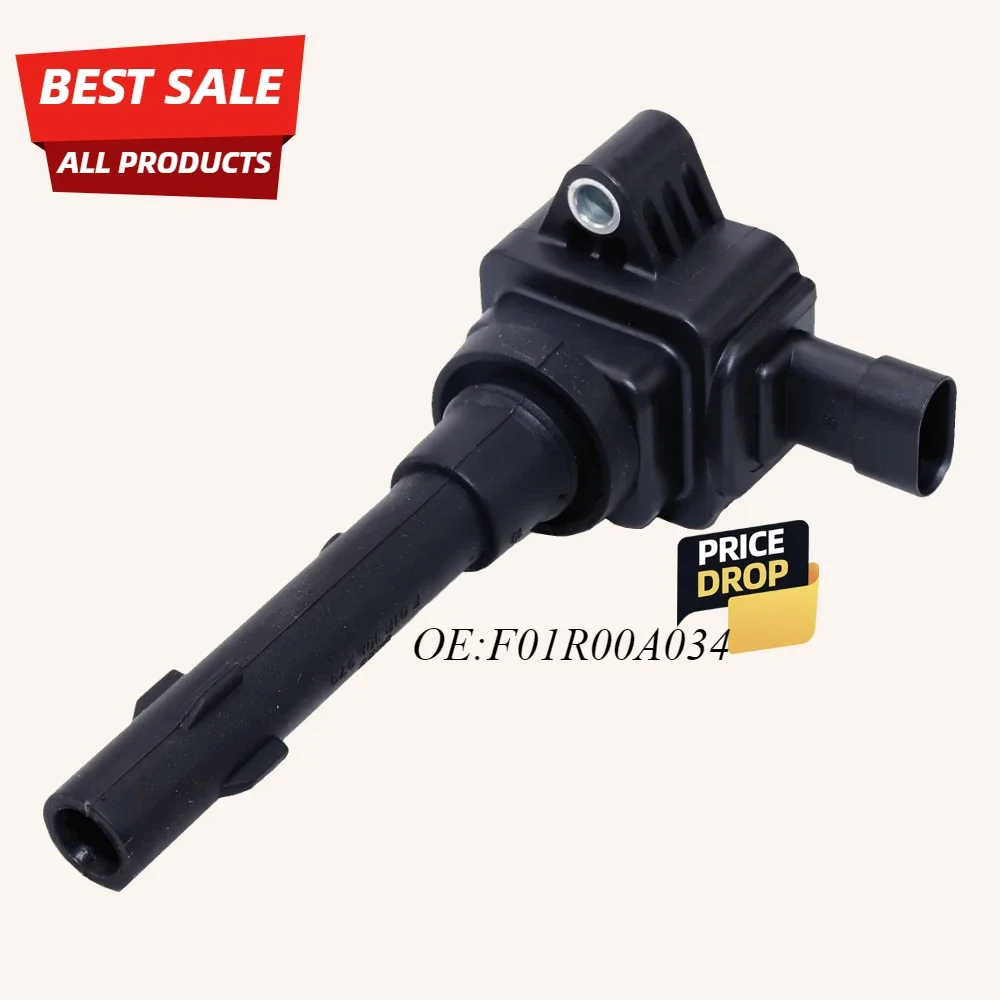 

Car Ignition Coil For GEELY EMGRAND GL GS 1.3 2016-2018 RS 1.3T 2015-2017 KINGKONG CROSS 1.5 2016- VISION ENGLON C5 F01R00A034