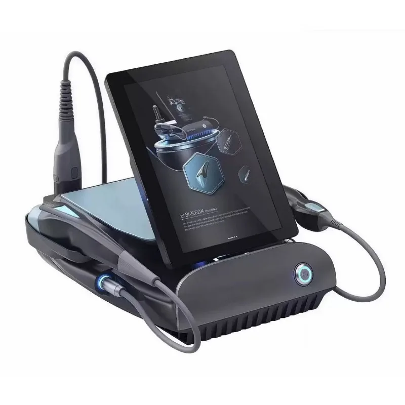 New Desktop Titanium Anti-Aging Beauty Machine 3 In 1 HIFU Face Lifting Tightening Sculpting Device