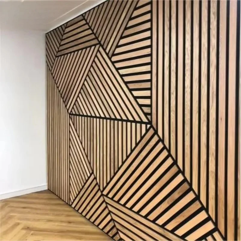 

【Best-selling】Oak Surface Polyester Fiber Sound Insulation Wall Panel Sound Insulation Board Wood Board