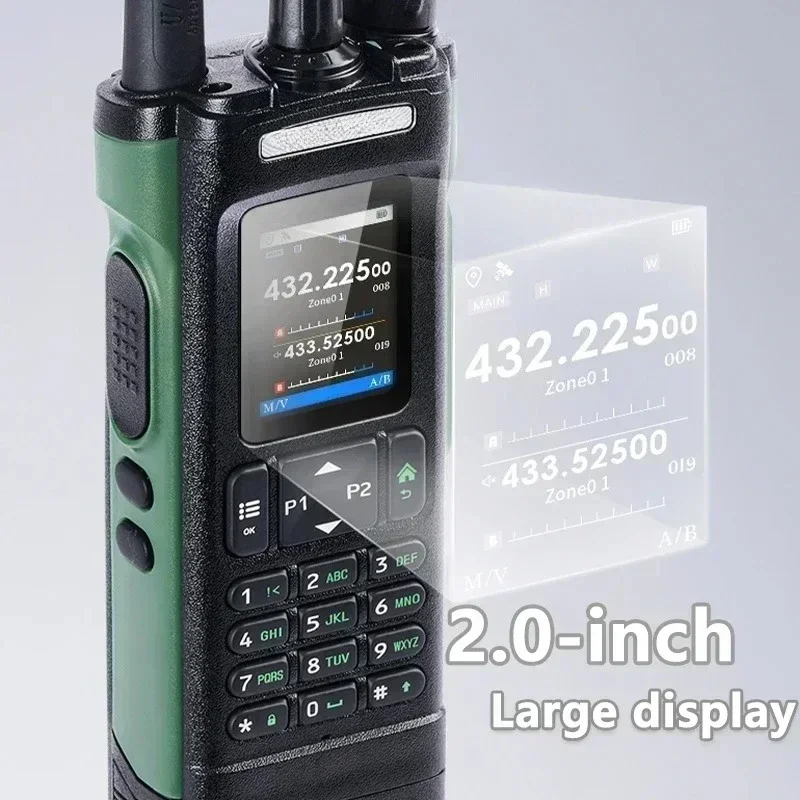 New Walkie Talkie for Baofeng UV-32 GPS 10W Bluetooth Programming MultiBand Wlss Copy Freq Type-C Ham Radio Updated UV-25M 152