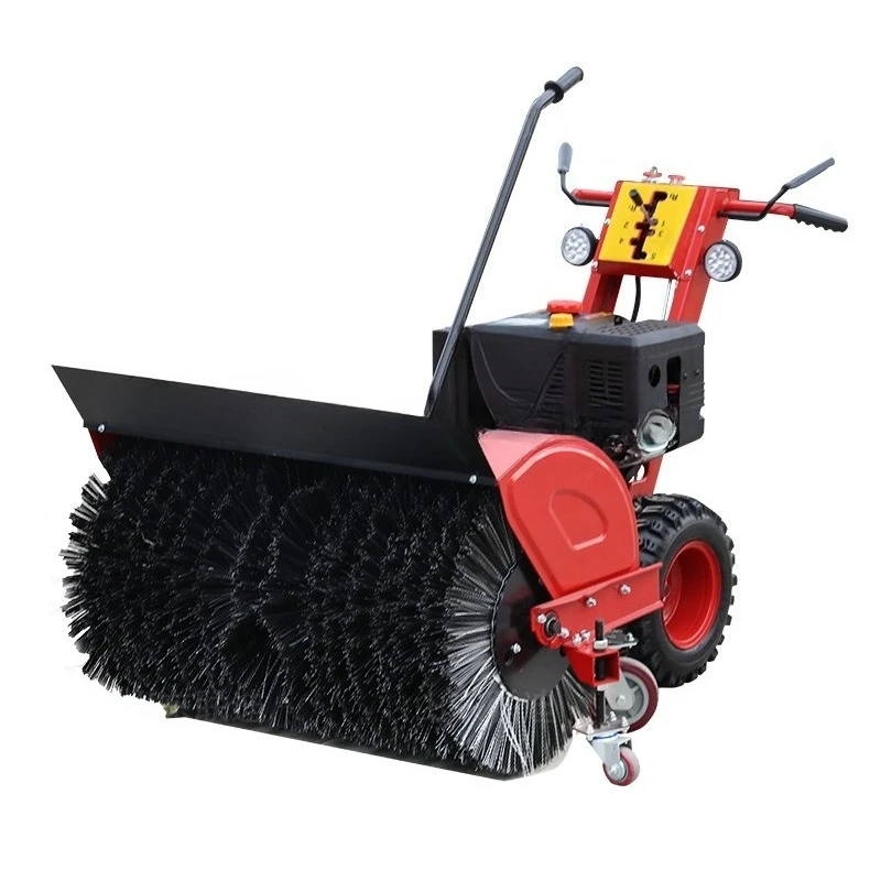 Small hand-pushed now plow, community full-gear snow plow, hand-held self-propelled snow plow
