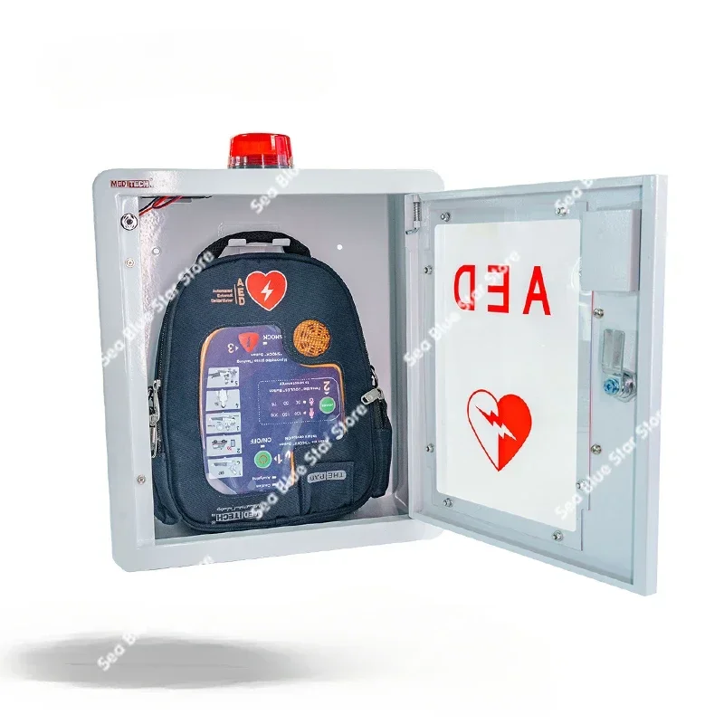 

Automated external defibrillator First aid cabinet Cardiac defibrillator Wall mounted outer box AED storage cabinet AED