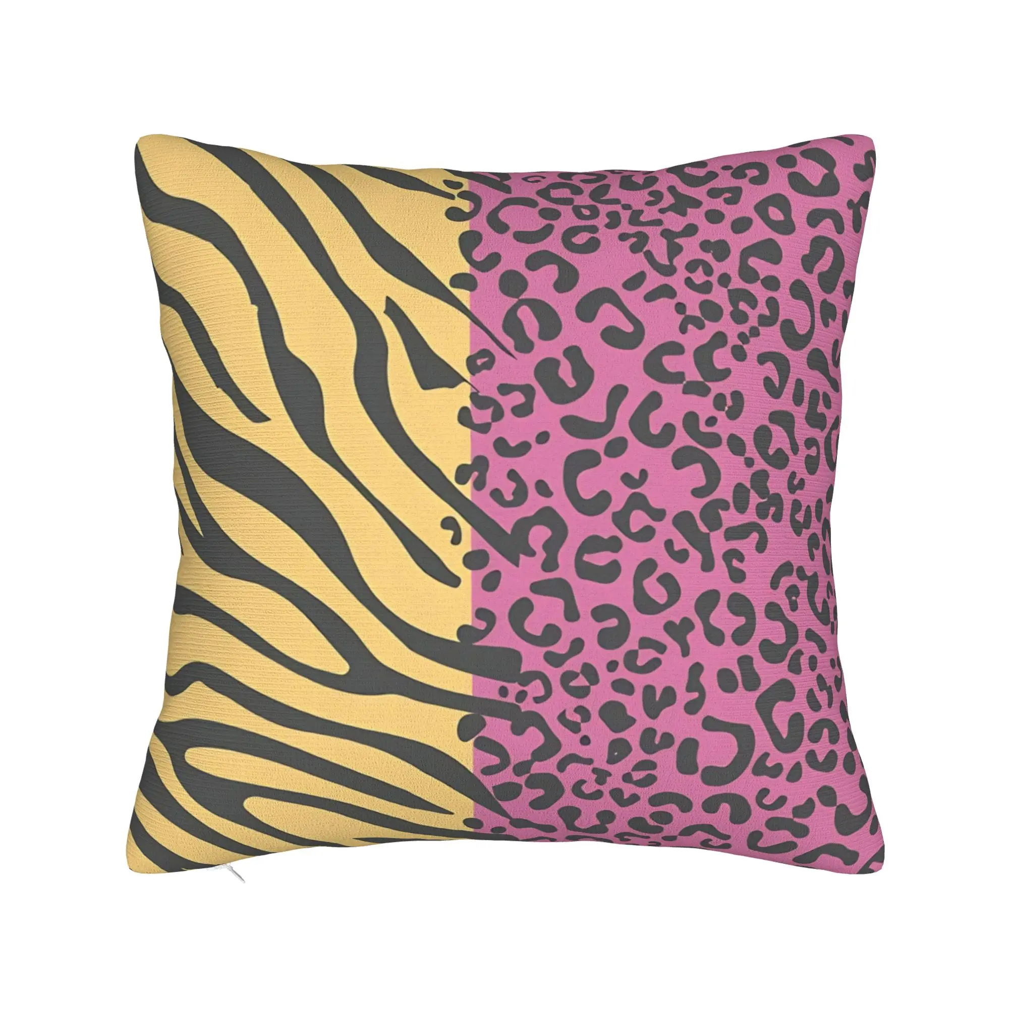 Zebra Leopard Pattern Pillow Case  Soft Pillow Cover Vintage Pillowcases For Living Room Chair