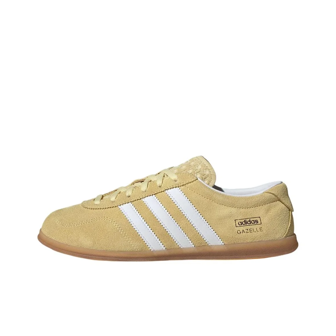 Adidas Originals Gazelle Skateboard Shoes Women's Low Top Yellow/White JR8894