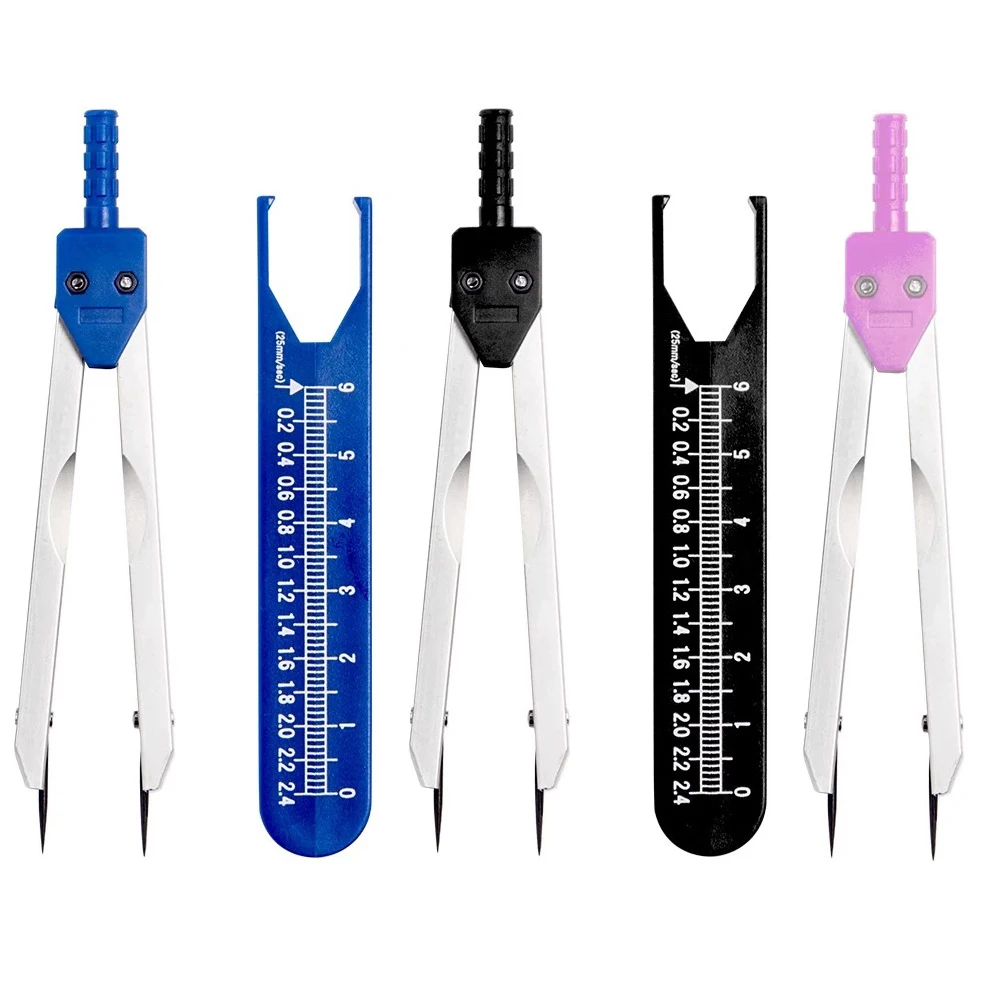 EKG Caliper ECG Calipers Measuring Tool with Ruler Electrocardiogram Drafting Divider for Nursing 0‑2.4in Ranges