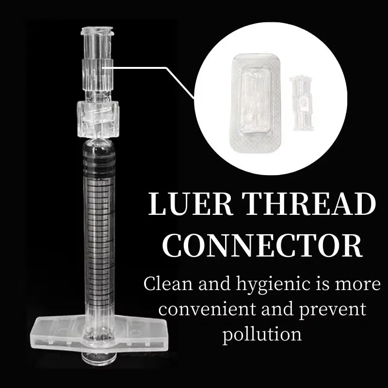 Mini Universal Plastic Dispenser Guide Adapter Tool Luhr Thread Individually Packaged Sterile Disposable Injection Connector