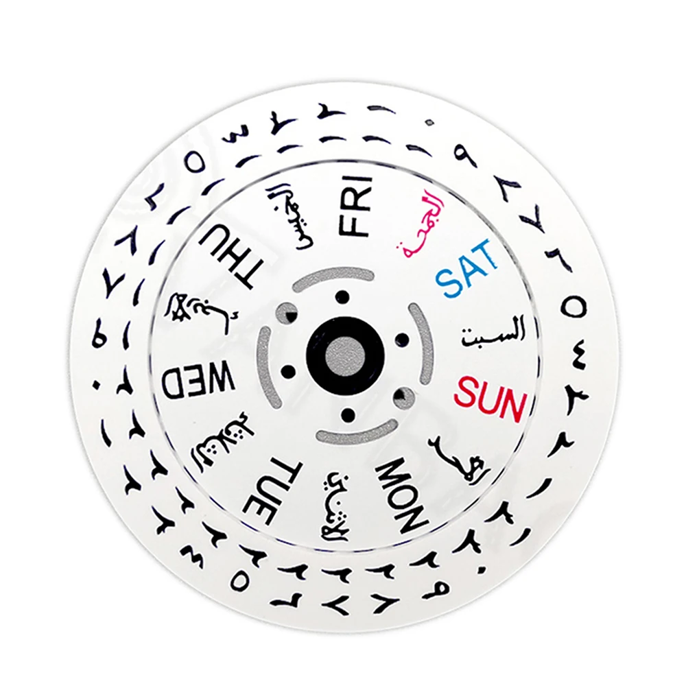 3/3.8H Watch Calendar Disc for NH35 NH36 Movement Calendar Disk Black/White Date Day Wheel Accessories