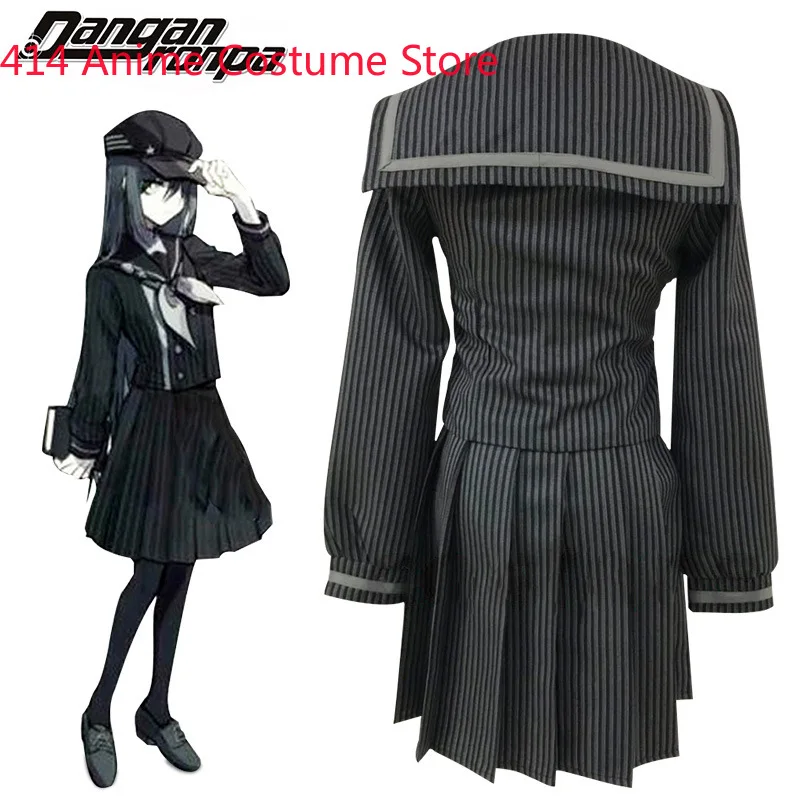 Game Anime Danganronpa Cosplay Saihara Shuichi Halloween Costumes Dangan Ronpa Women Girls JK School Uniform Hat S-2XL C96K241