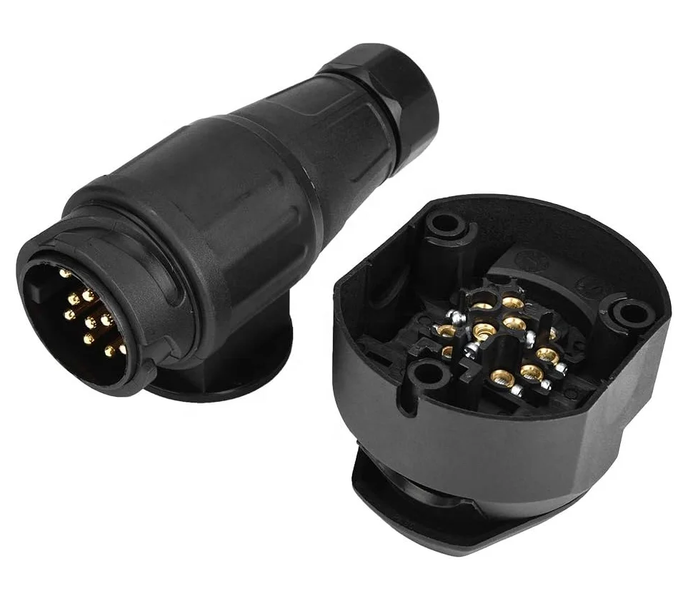 13-Pin Trailer Plug Connector Holder & Tow Cable Replacement