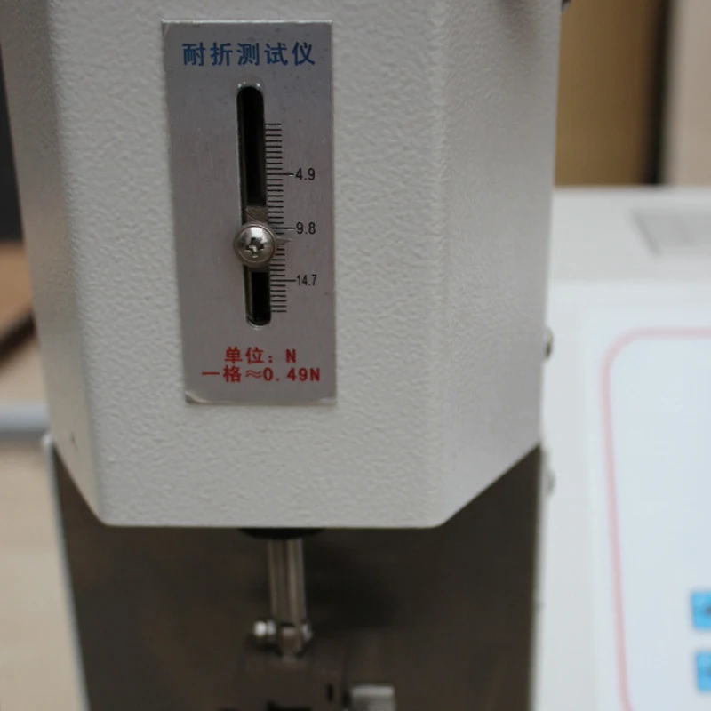 Paper, folding strength tester