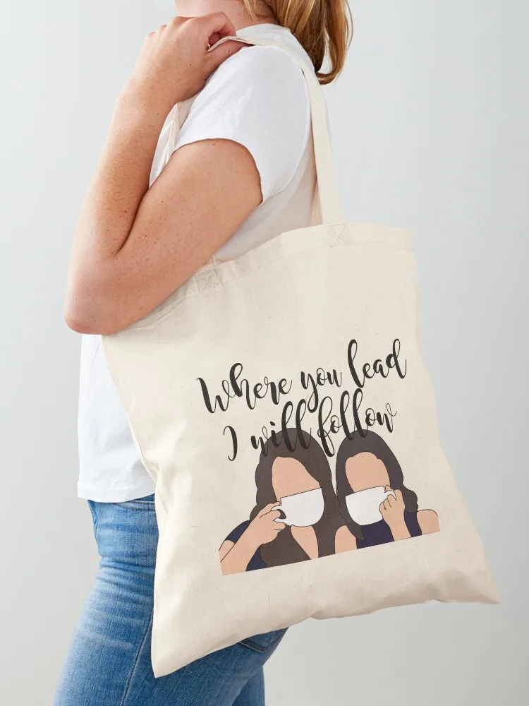 

Where you lead I will follow Tote Bag personalized tote canvas tote bags Canvas shoulder bag bag woman