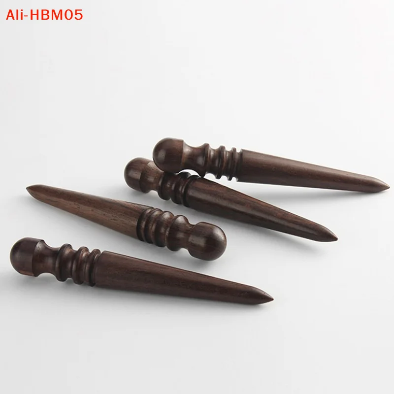 (HB05)1Pc Wooden Leather Edge Burnisher DIY Handmade Leathercarft Sandalwood Leather Polishing Tool Wood Polishing Stick