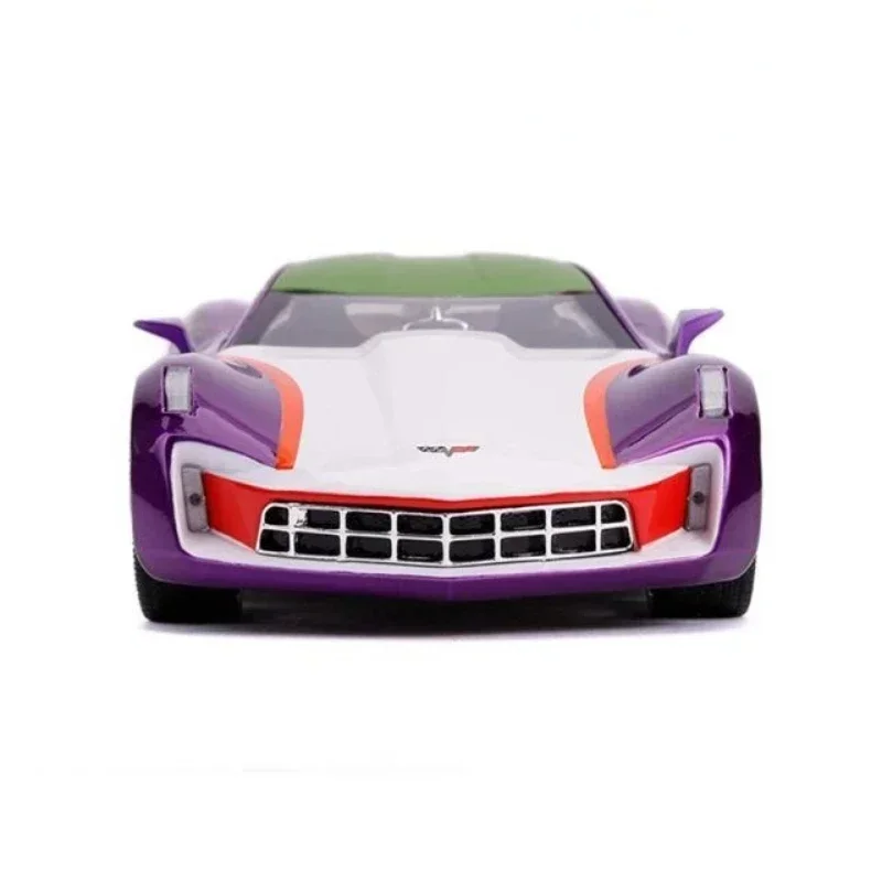 Jada 1:24 Scale 2009 Chevrolet Corvette Stingray Custom With Action Figure Diecasts Toy Vehicles Model Chevy Car Toy