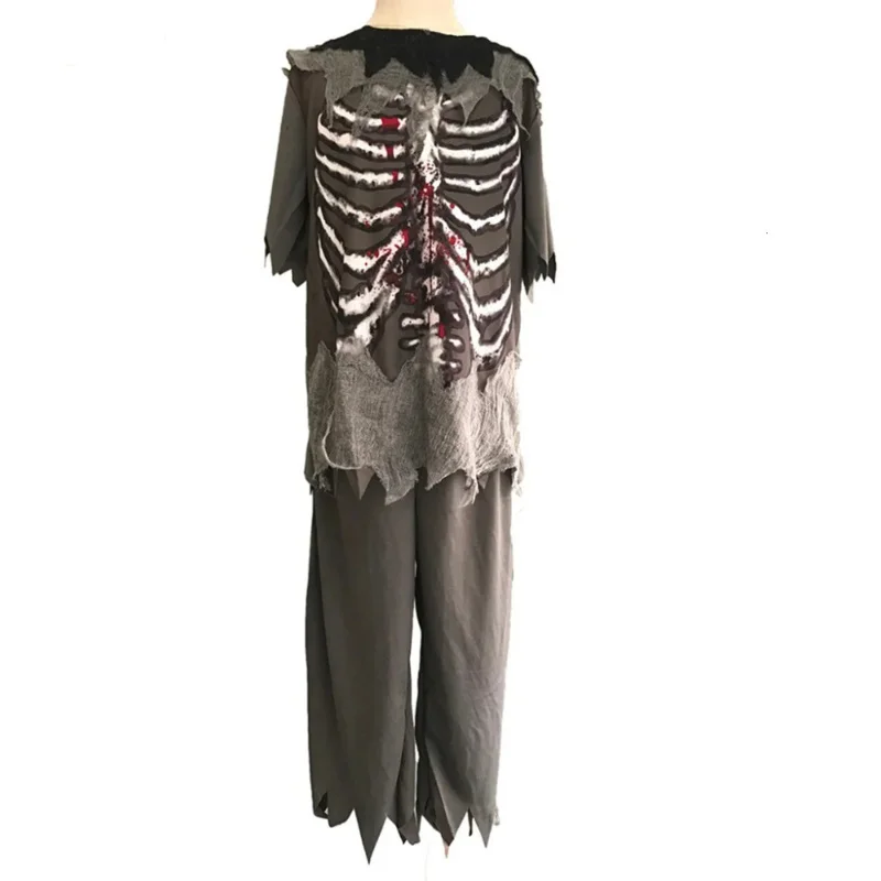 Ragazzi Zombie Costume Bambini Fantasma Costumi di Halloween Bambino Spaventoso Scheletro Sanguinante Festa Cosplay Fancy Dress Abiti Abbigliamento