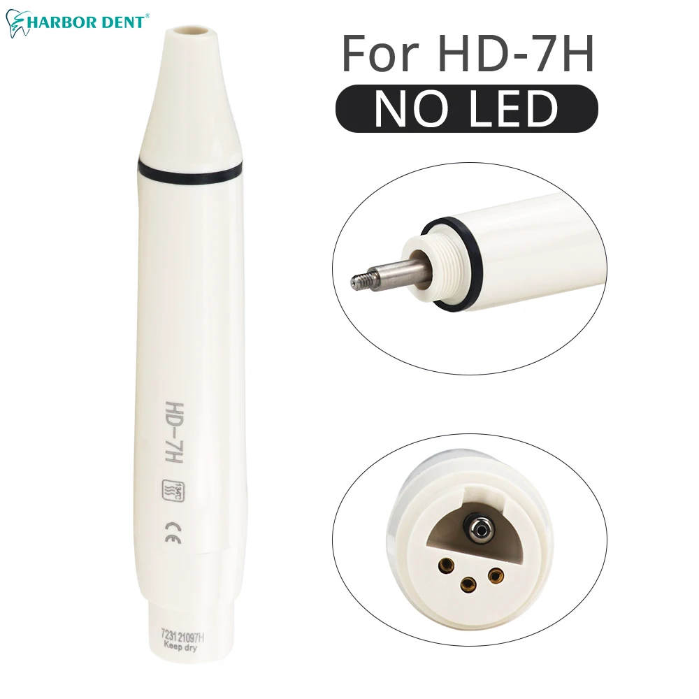 Dental Ultrasonic Piezo Scaler Handpiece HD-7H/HW-3H/HW-2H Not Led HD-7L/HW-5L With Led Fit For SATELEC DTE WOODPECKER EMS VRN