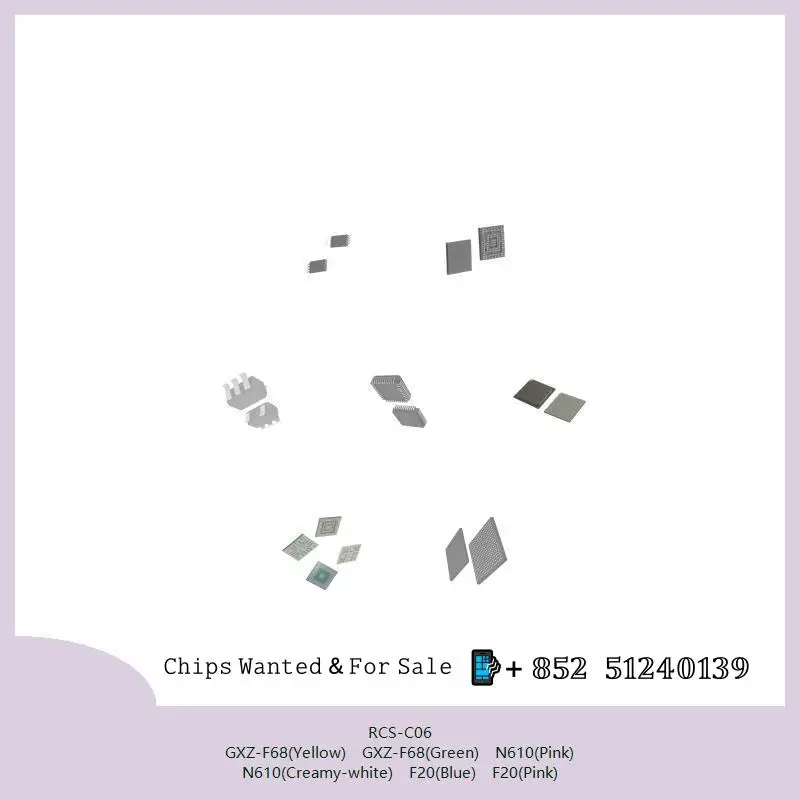 chip Integrated circuit chip MCU chip RCS-C06 GXZ-F68(Yellow) GXZ-F68(Green) N610(Pink) N610(Creamy-white) F20(Blue) F20(Pink)