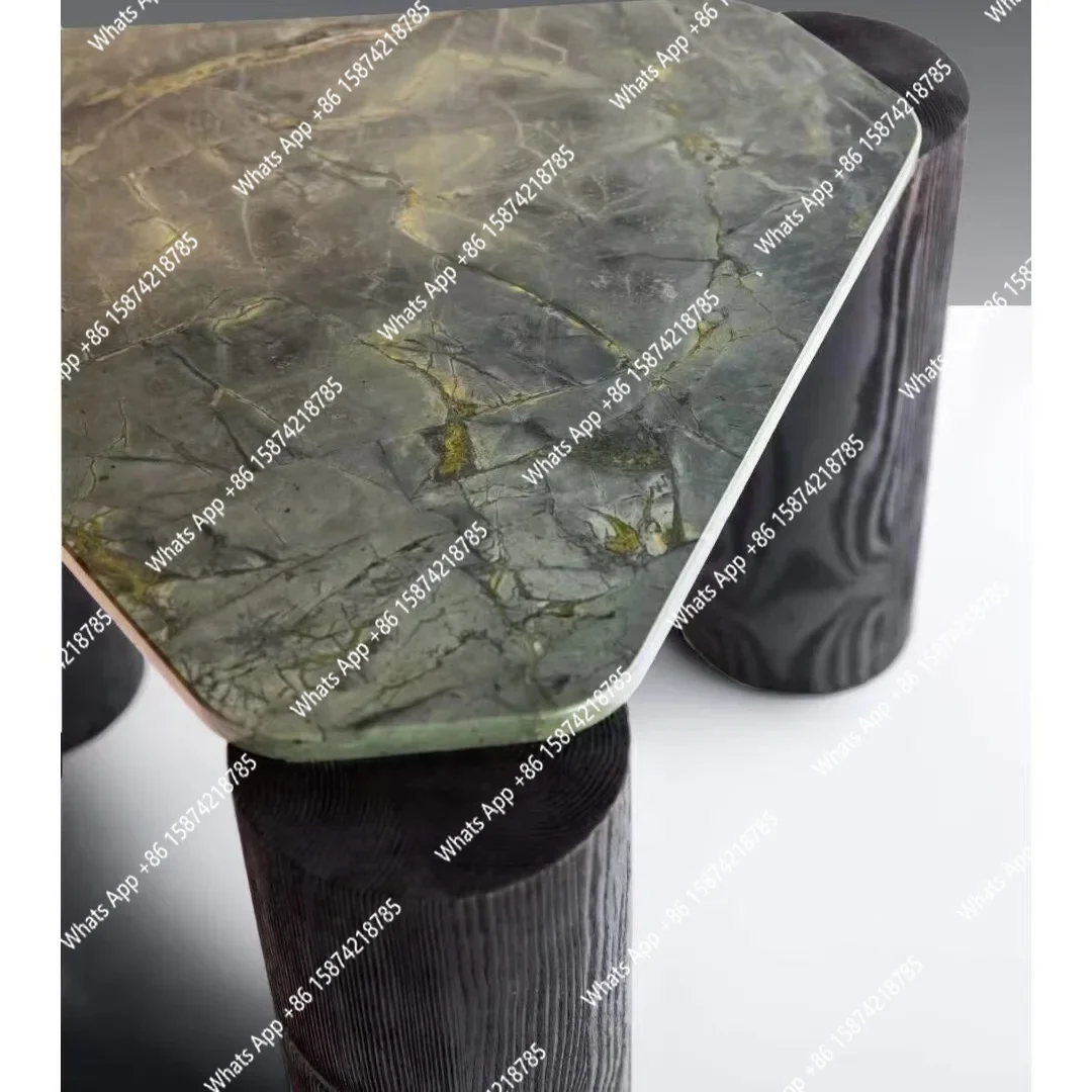 طاولة قهوة ترافرتين إيطالية ZL، درجة معرض فني للعرض والفيلا، مقاومة للحرارة والخدش، تصميم رئيسي، قابلة للتخصيص