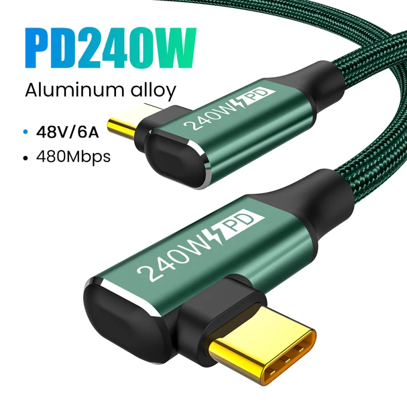 

Кабель зарядный PD 240 Вт, 5 А, USB Type-C на USB C