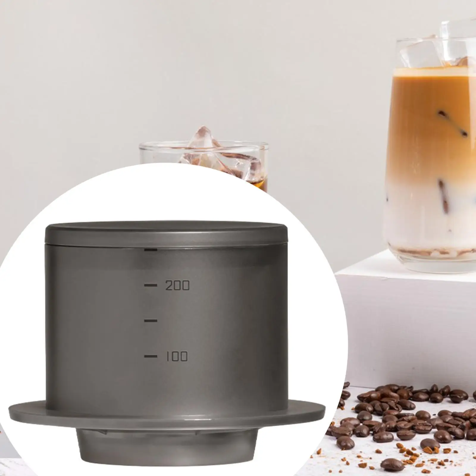 Filtro de café cafeteira por gotejamento sem papel para café de escritório interno e externo