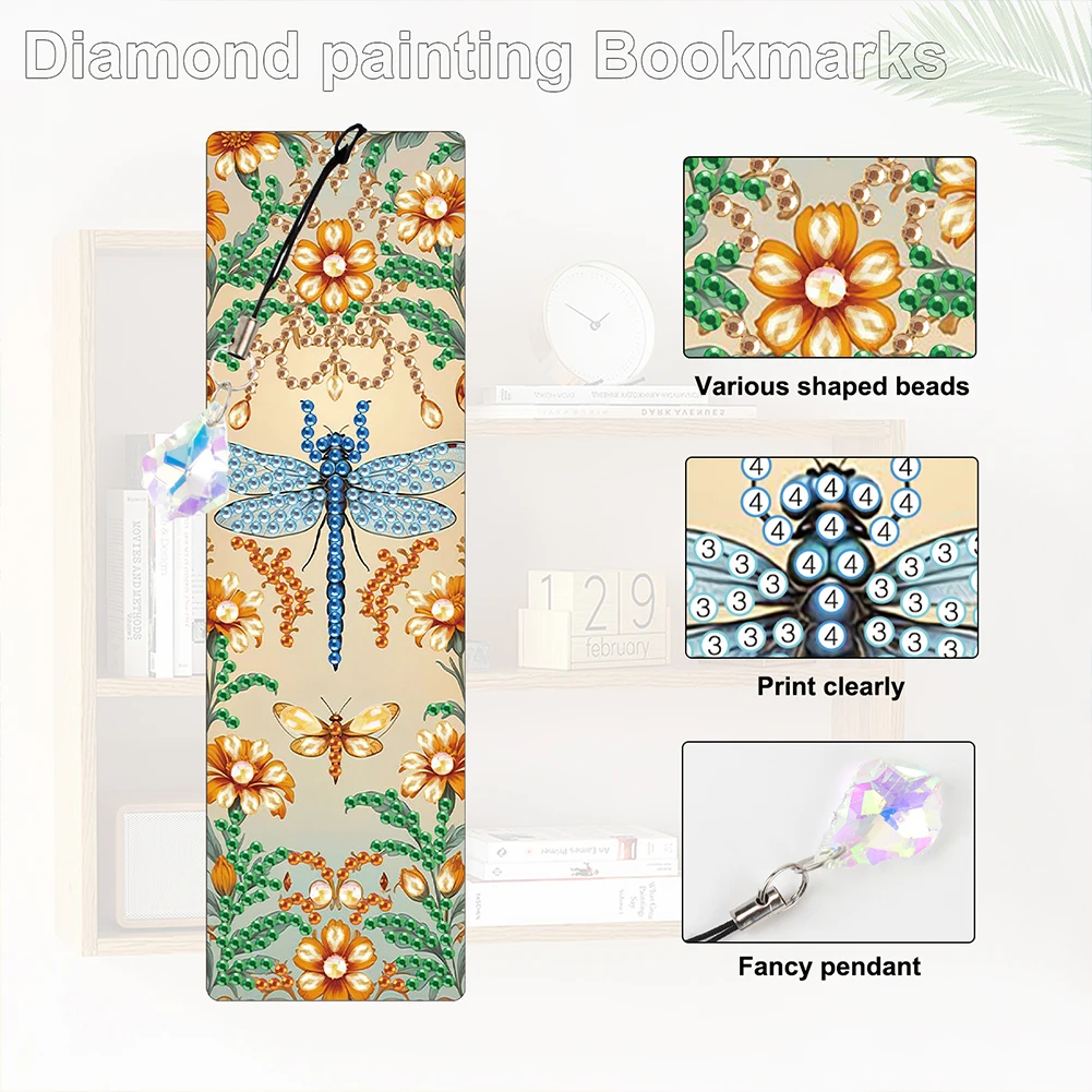 

4 шт., книги специальной формы, цветы, алмазная живопись, закладки, сделай сам, закладки, наборы алмазной живописи, алмазная художественная закладка с подвеской