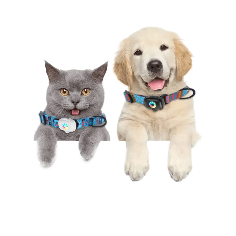 

New Smart Pet Tracker with GPS Accurate 5-Meter Positioning LED Flashes and Beeps for Easy Finding of Dogs and Cats at Night