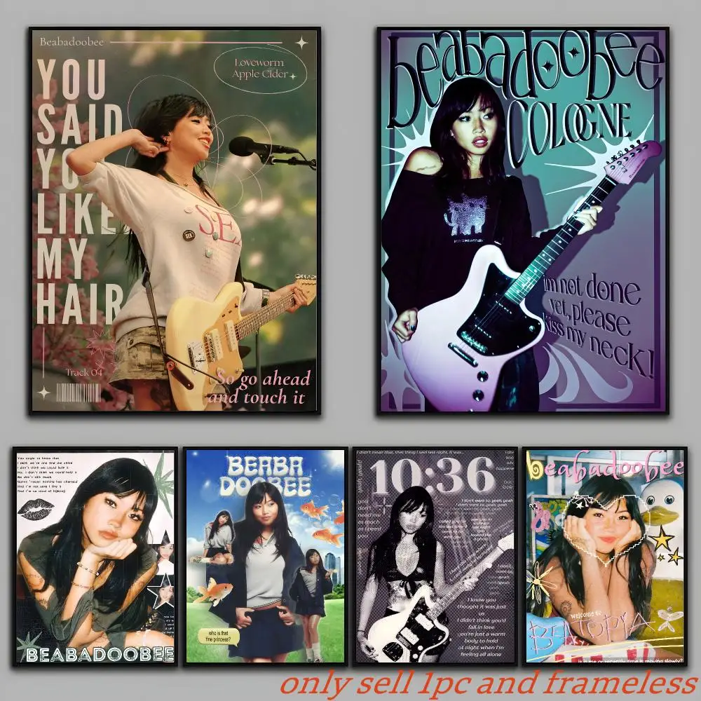 Beabadoobee Singer Indie Pop Poster Painting Prints Wall Art Picture Film Room Home Bar Cafe Decor Home  Mural