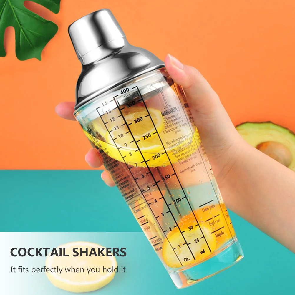 

1Set Professional Bartender Tools Set Stainless Steel Cocktail Shakers Easy Grip Home Party Gift Cocktail Shakers