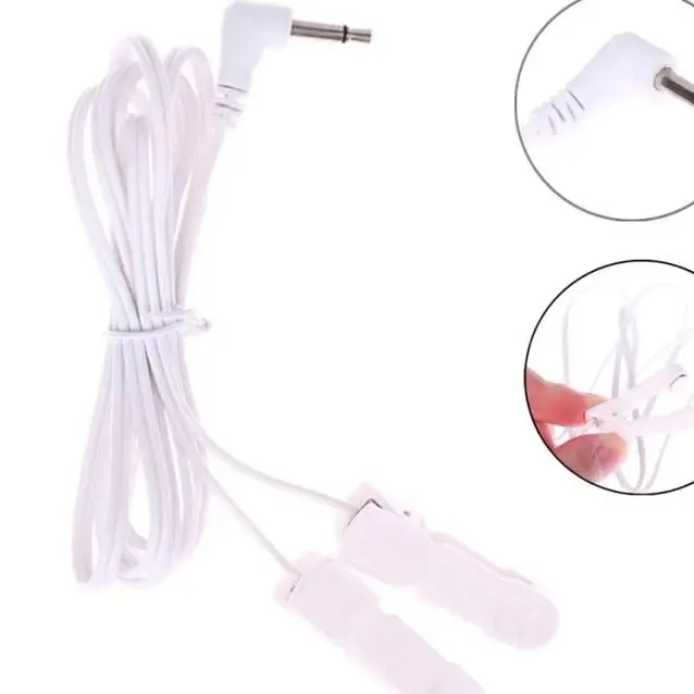 2.0/3.5mm Conductive Standard Pin Muscle Stimulator Digital Ear Clips Connection Cables Therapy Tens Unit Tool Machine