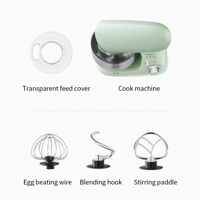 New 2024 Kangjia Chef Machine Home Multifunctional and Noodle Kneading Machine Fully Automatic Egg Beater Mixer 3L Introduction