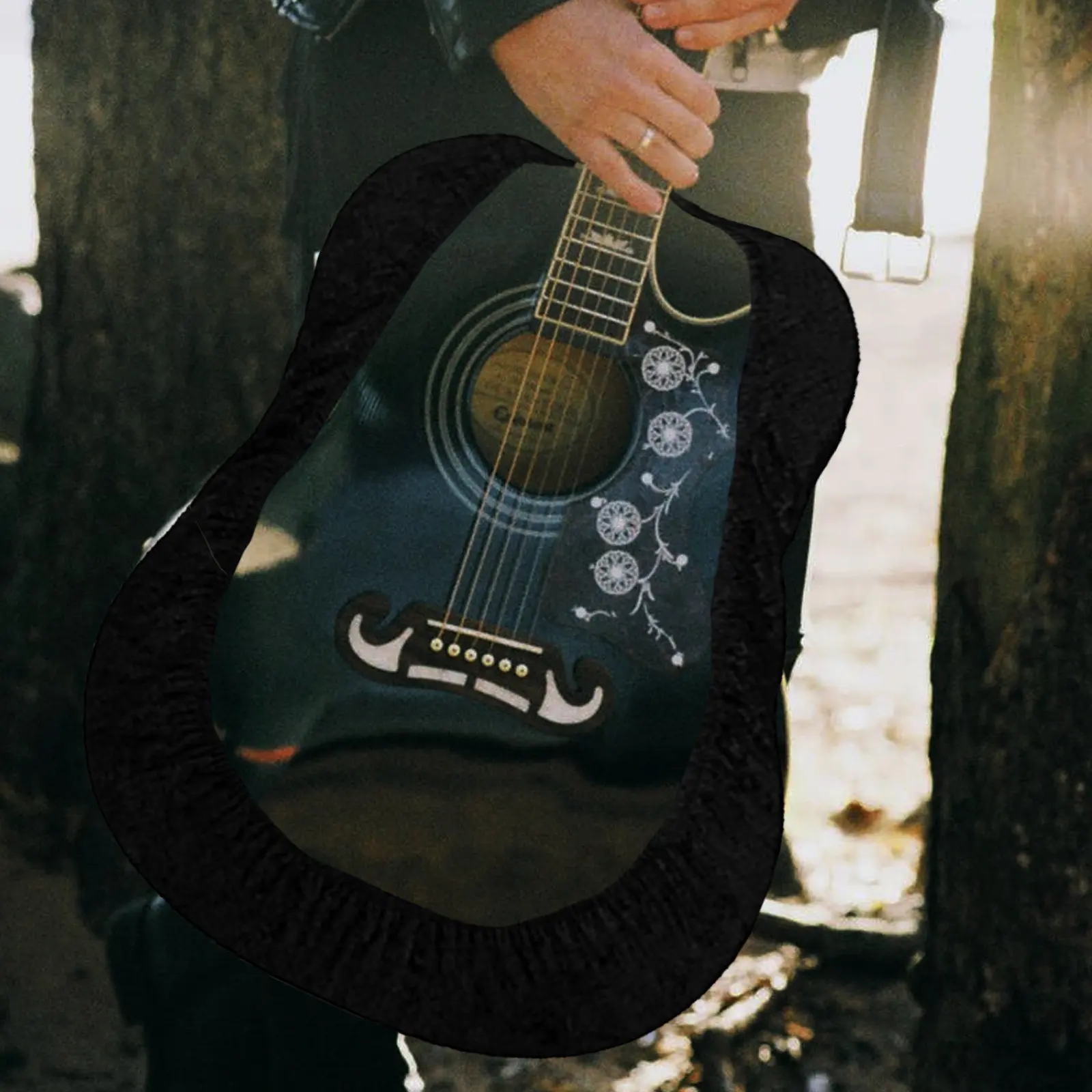 

Утолщенный чехол для гитары, устойчивый к ворсистым вкраплениям, для акустических и электрогитар, устойчивый к грязи и царапинам, из гибкого материала, изысканный.