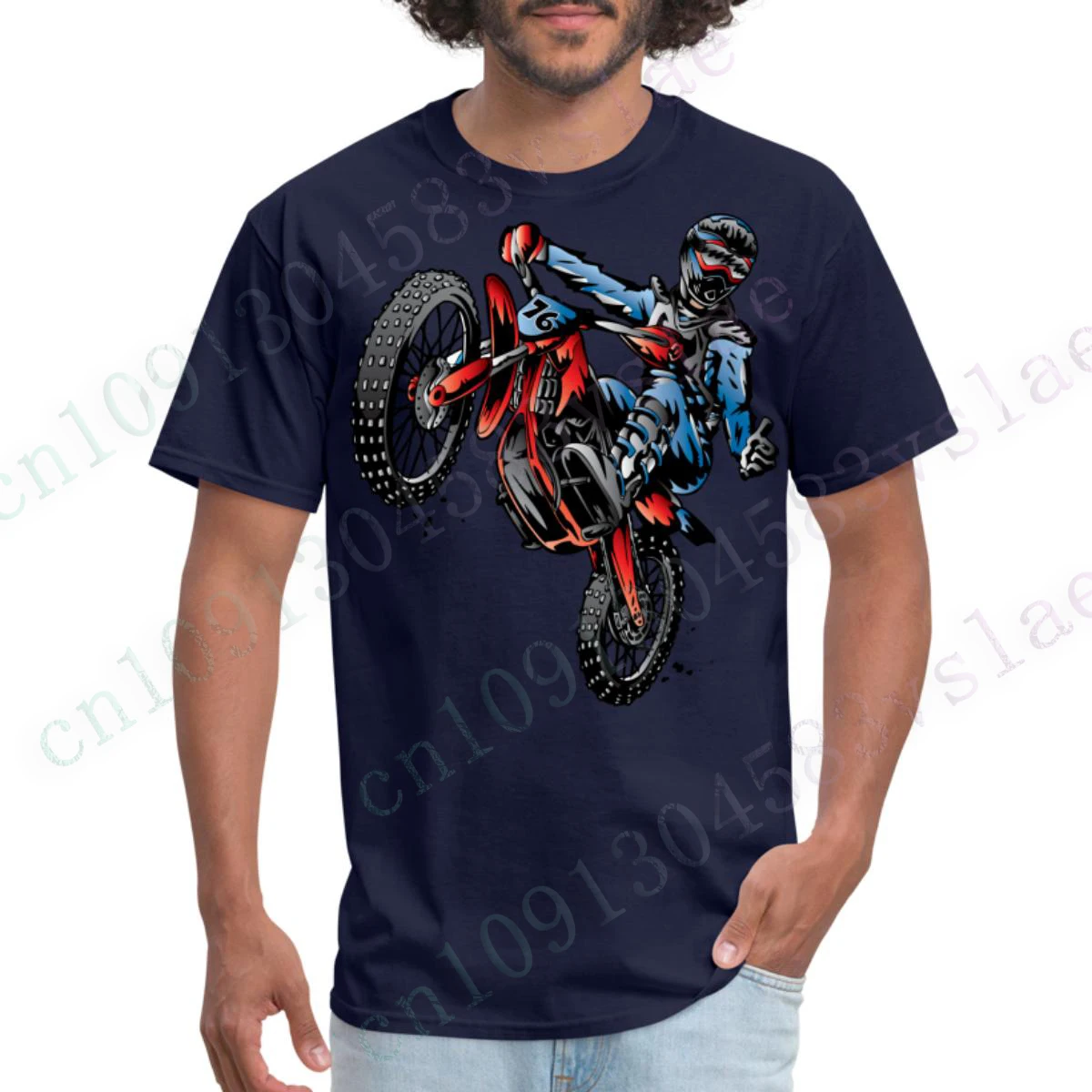 

Motocross Cascadeur Cavalier Riding Clothes Print T-shirt for Men Cotton O-Neck Loose Short Sleeve Tees oversize Streetwear Tops