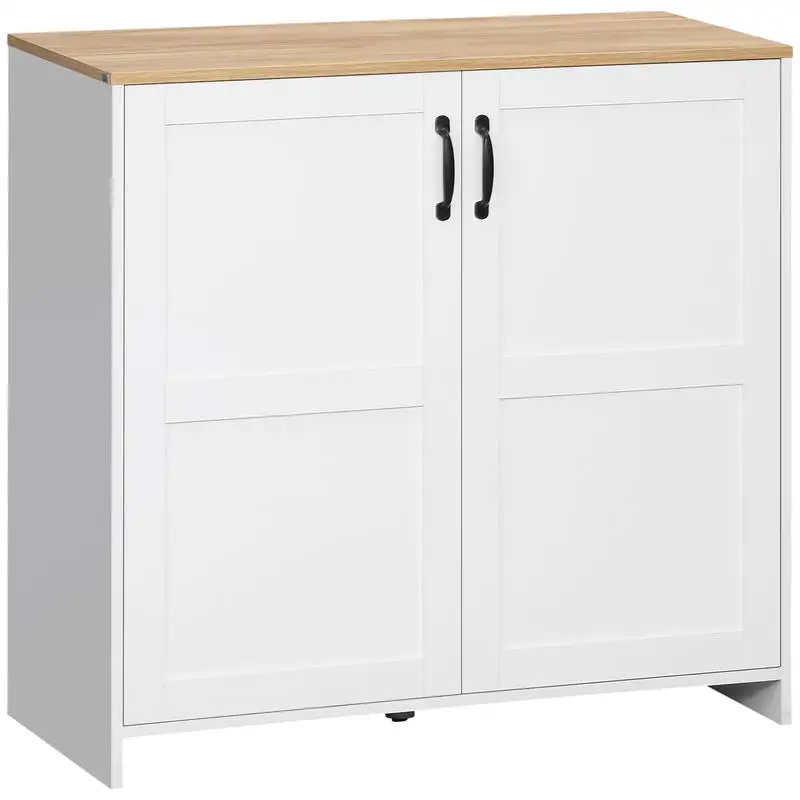 Mueble de cocina tipo buffet con 2 puertas y 2 estantes ajustables 90 x 39,5 x 88 cm
