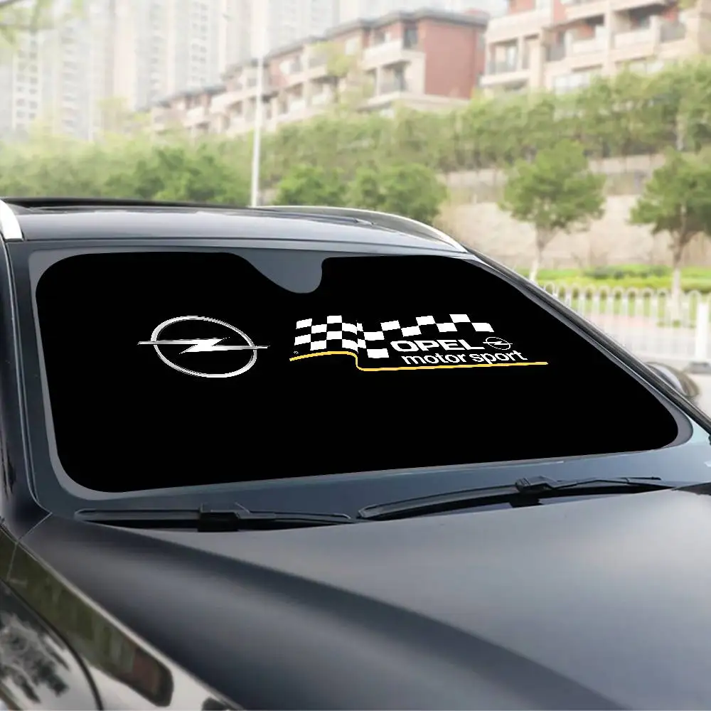 Opel Logo Car Windshield Sun Shade for Car SUV Truck Front Window Sun Shade Accessory Visor Protector Shield Cover
