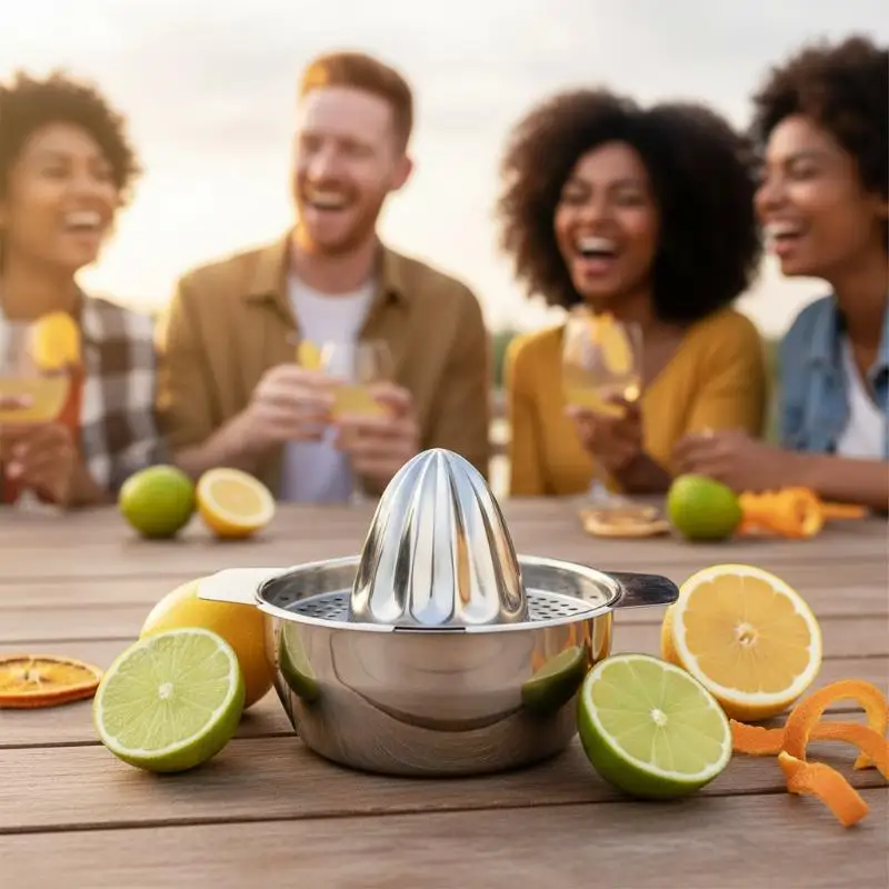 New！Stainless Steel Juicer Household Manual Juicer Lemon Orange Lemon Squeezer Press Type Juicer Fruit Juice Homemade Tool