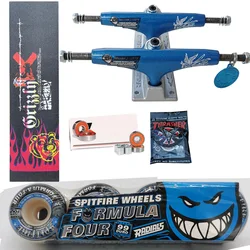 Skateboard SPITFIRE Wheel Forged THUNDER trucks , Good Quality,Pro Chrome Steel Bearings, Grip Tape, 5.25inch