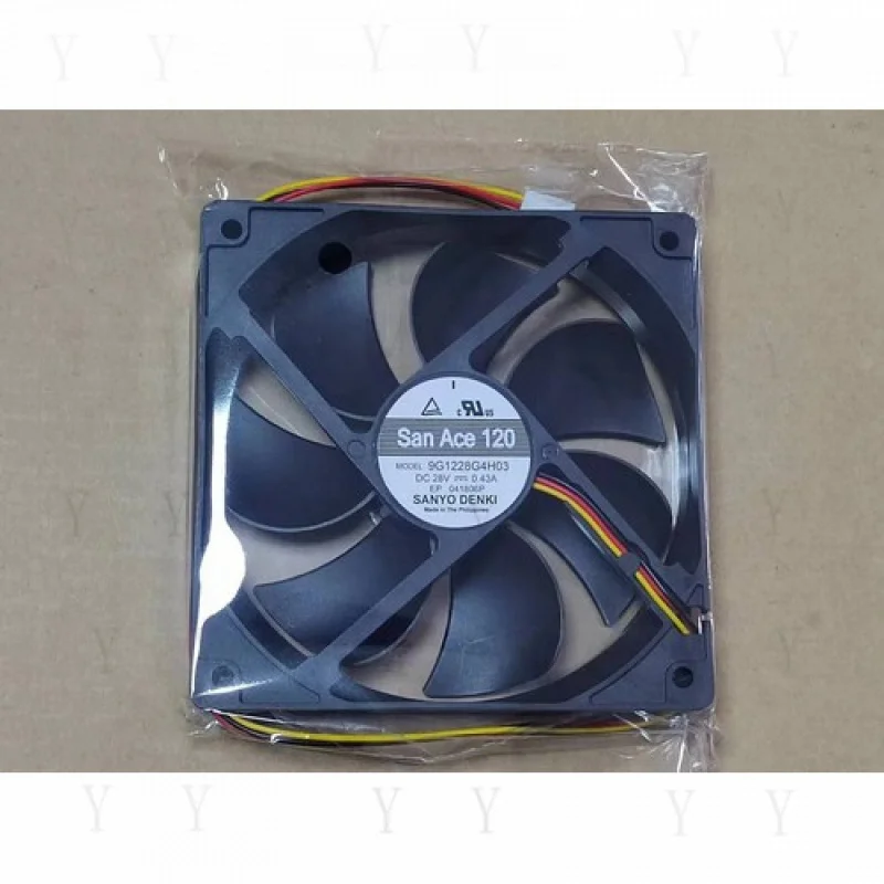 Y+ 1 PCS for  SANYO FAN 9G1228G4H03 DC 28V 0.43A 12025 12cm 3 PIN cooling fan