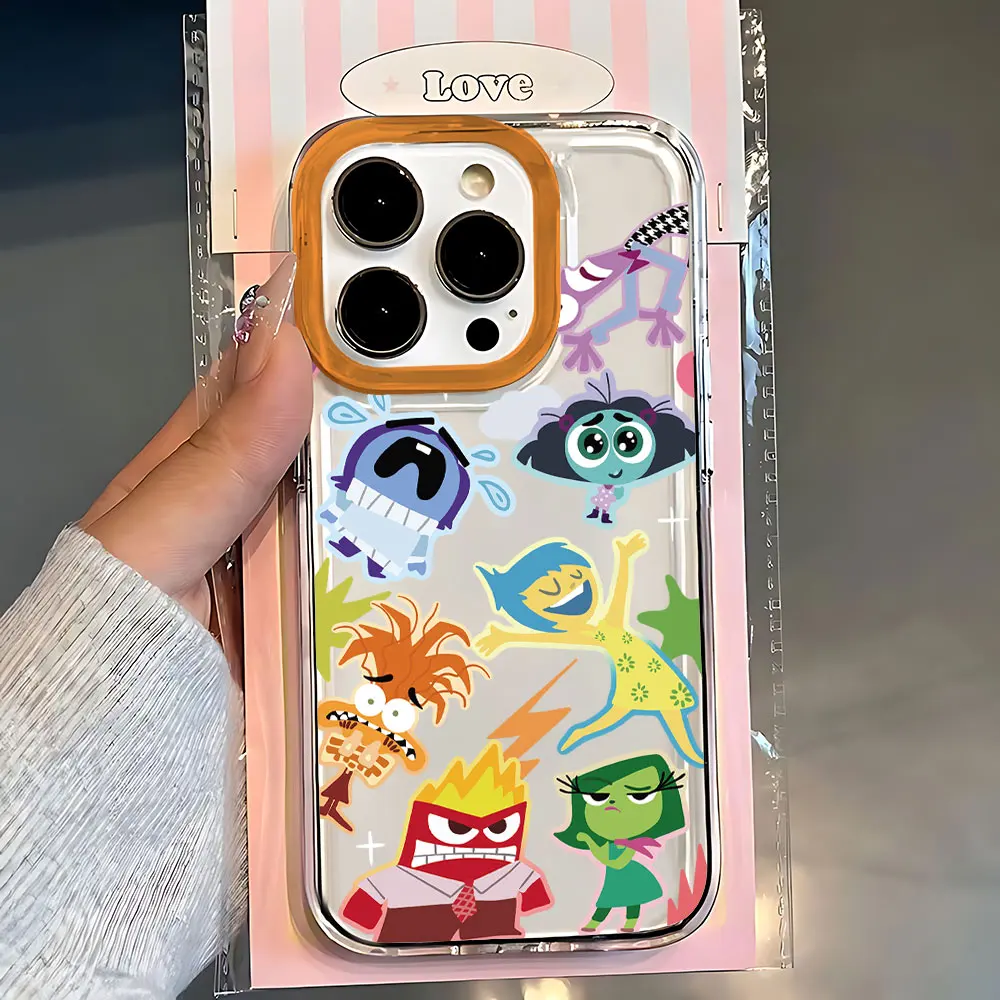 Cartoon Disneys Inside Out 2 Hot New Clear Space Phone Case For Vivo Y03 Y16 Y17 Y17S Y19 Y21 Y28 Y36 Y52S Y55S Y73S Y75 Y78